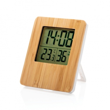 Logo trade corporate gift photo of: Bamboo weather station