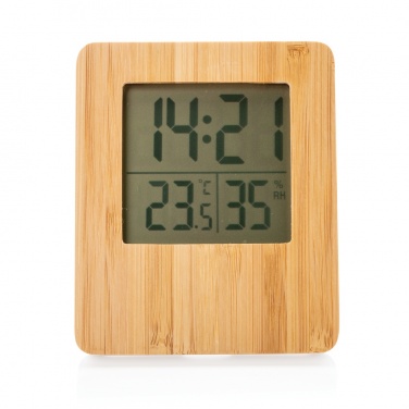 Logotrade corporate gift image of: Bamboo weather station