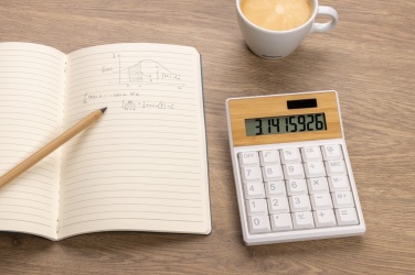 Logotrade promotional gifts photo of: Utah RCS recycled plastic and  bamboo calculator