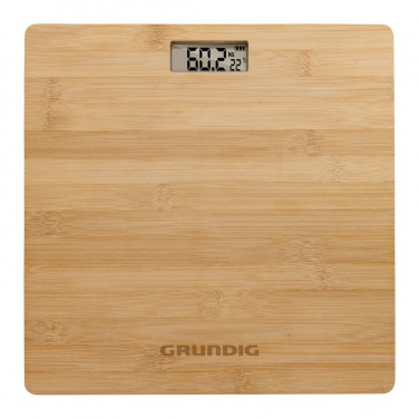 Logo trade business gift photo of: Grundig Bamboo Digital Body Scale