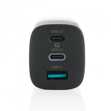 Logo trade promotional items picture of: Philips 65W ultra fast PD 3-port USB wall charger