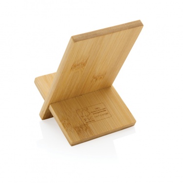 Logo trade promotional item photo of: Bamboo phone stand in kraft box