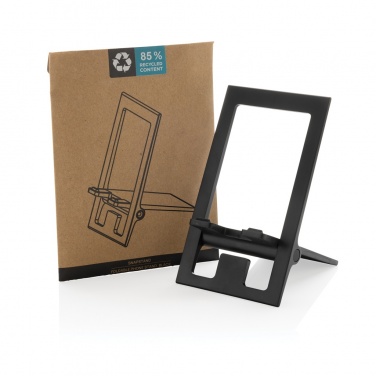 Logo trade advertising products image of: SnapStand RCS recycled plastic foldable phone stand
