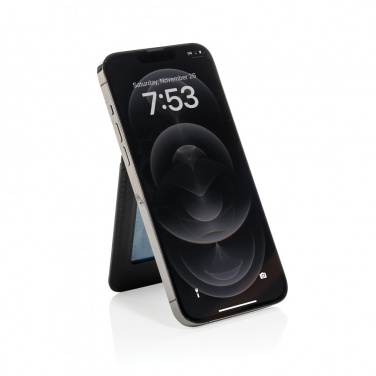 Logotrade advertising products photo of: Magstand RCS recycled PU magnetic phone wallet with stand