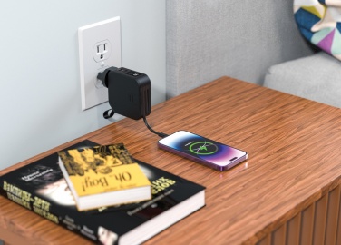 Logo trade promotional products image of: Urban Vitamin Saratoga 5 in 1 universal charger