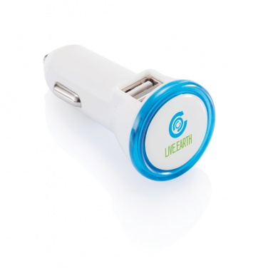 Logo trade promotional items picture of: Powerful dual port car charger