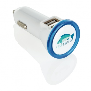 Logo trade promotional items picture of: Powerful dual port car charger