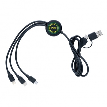 Logo trade corporate gift photo of: RCS recycled TPE and recycled plastic 6-in-1 cable