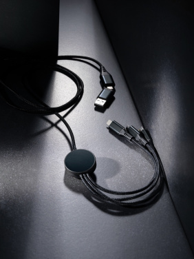 Logo trade promotional products picture of: Terra RCS recycled aluminium 120cm 6-in-1 cable