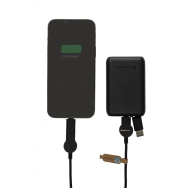 Logo trade advertising product photo of: Oakland RCS recycled plastic 6-in-1 fast charging 45W cable