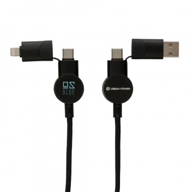 Logotrade promotional item picture of: Oakland RCS recycled plastic 6-in-1 fast charging 45W cable