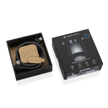 Logo trade corporate gifts picture of: Urban Vitamin Stockton 65W RCS RTPE/RPET magnetic cable