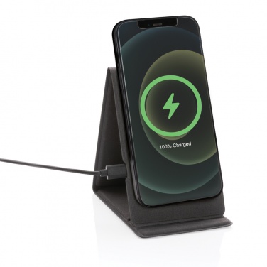 Logo trade corporate gifts picture of: Artic Magnetic 10W wireless charging phone stand