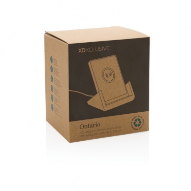 Logo trade corporate gift photo of: Ontario  RCS recycled plastic 10W stand