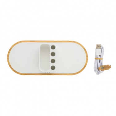 Logotrade promotional item image of: Ontario RCS rplastic 10W dual wireless