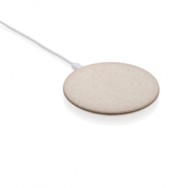 Logo trade promotional giveaway photo of: 5W Wheat straw wireless charger