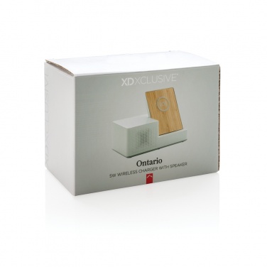 Logotrade promotional gifts photo of: Ontario 5W wireless charger with speaker