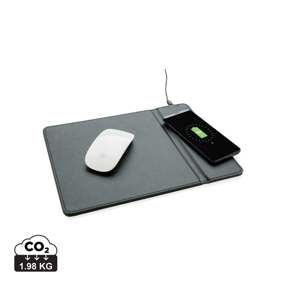 Logo trade corporate gift photo of: Mousepad with 5W wireless charging