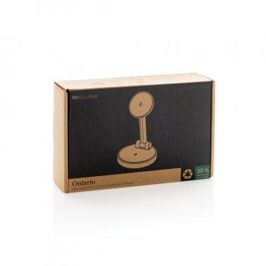 Logotrade advertising product image of: Ontario RCS rplastic 15W magnetic charging 2 in 1 stand