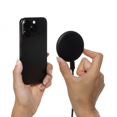 Logotrade corporate gift image of: Magnapad 15W RCS rplastic magnetic 3 in 1 charging pad
