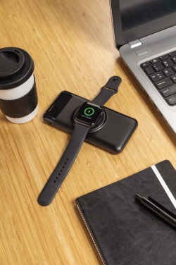 Logo trade advertising products picture of: 10.000 mah wireless powerbank with watch charger