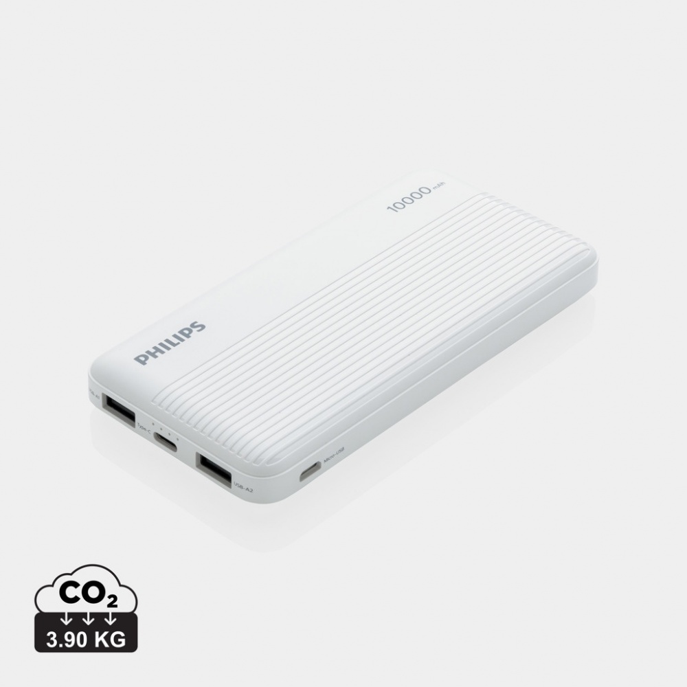 Logo trade business gift photo of: Philips 10.000 mAh slim powerbank