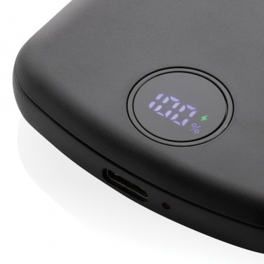 Logo trade promotional giveaway photo of: MagBoost RCS recycled plastic 5000 mah magnetic powerbank