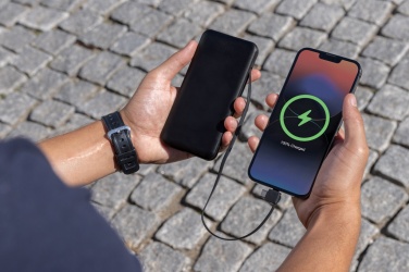 Logotrade advertising product image of: Lockhart RCS recycled plastic 10.000 with integrated cables