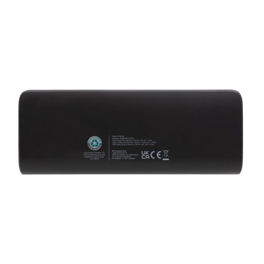 Logo trade corporate gift photo of: FlashCharge RCS rplastic 20000 mah fast charge powerbank