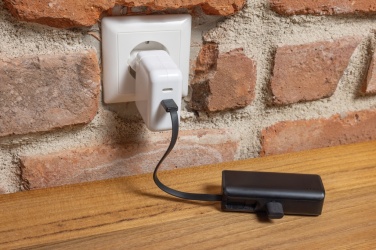 Logo trade promotional gift photo of: Powerlink RCS rplastic 3000 mah powerbank USB C connector