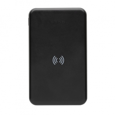 Logo trade corporate gifts image of: RCS recycled plastic 5.000 mAh 5W wireless powerbank