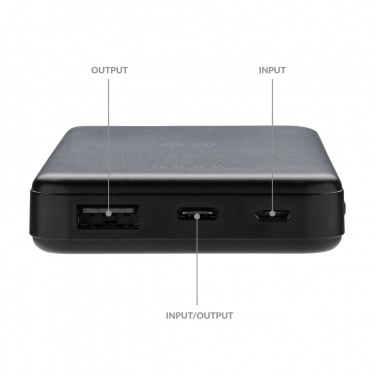 Logotrade promotional giveaway image of: RCS recycled plastic 5.000 mAh 5W wireless powerbank