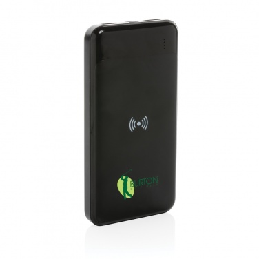 Logo trade promotional merchandise image of: RCS standard recycled plastic wireless powerbank