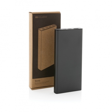 Logotrade promotional merchandise image of: Terra RCS recycled 18W aluminium powerbank 10.000 mAh