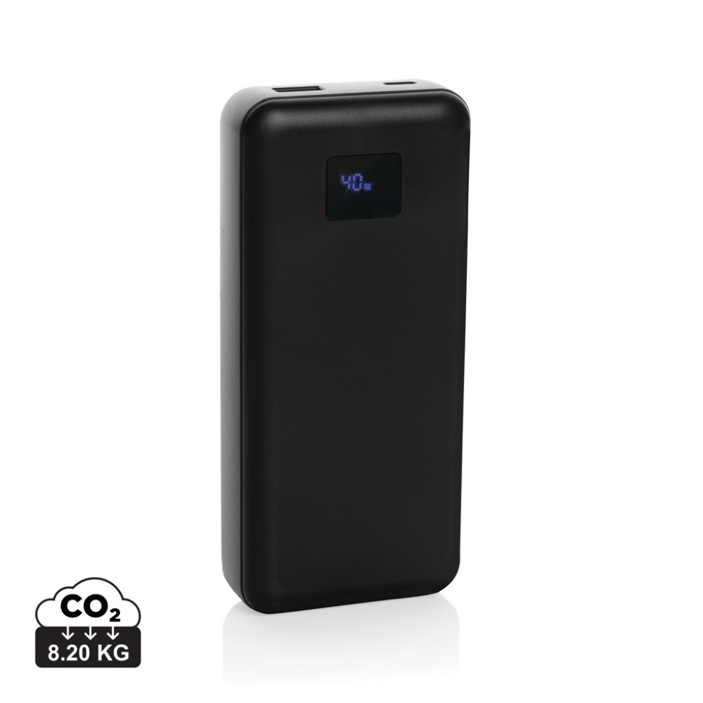 Logo trade promotional giveaways image of: Gridley RCS rplastic 20000 65W laptop powerbank