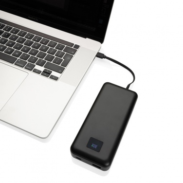 Logo trade promotional products image of: Gridley RCS rplastic 20000 65W laptop powerbank