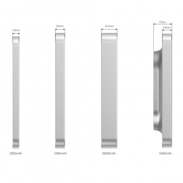 Logo trade promotional gift photo of: Urban Vitamin Malibu RCS plastic/alu 5000 mah powerbank