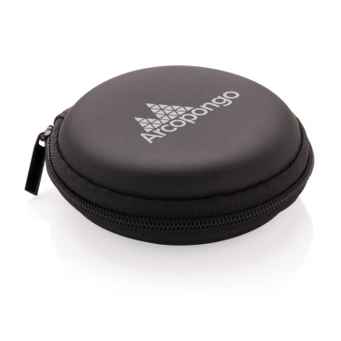 Logo trade promotional merchandise picture of: Wireless earbuds in pouch