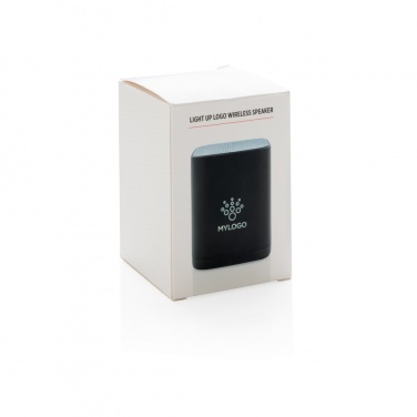 Logo trade promotional giveaway photo of: Light up logo wireless speaker