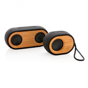 Logotrade promotional merchandise photo of: Bamboo X double speaker