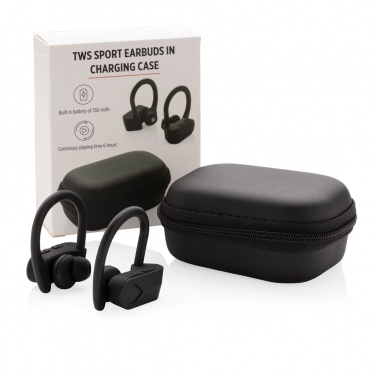 Logotrade promotional merchandise image of: TWS sport earbuds in charging case