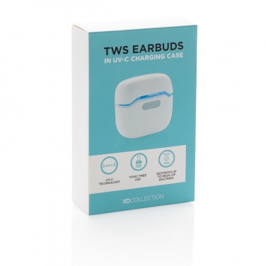 Logotrade corporate gifts photo of: TWS earbuds in UV-C sterilising charging case