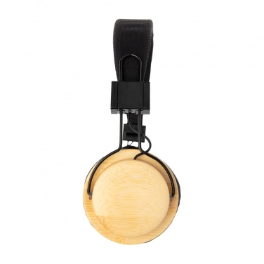 Logo trade promotional item photo of: Bamboo wireless headphone