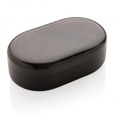 Logo trade promotional giveaways picture of: Light up logo TWS earbuds in charging case