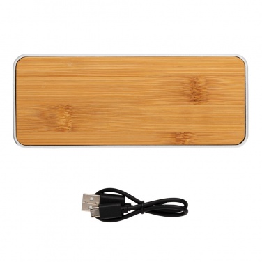 Logo trade promotional merchandise image of: Nevada Bamboo 3W wireless speaker