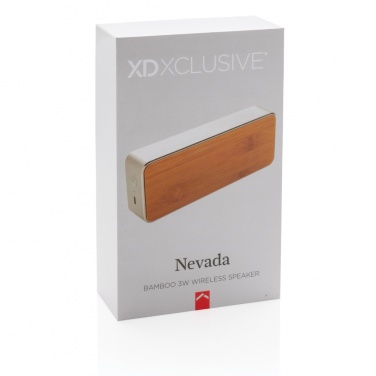 Logotrade advertising products photo of: Nevada Bamboo 3W wireless speaker