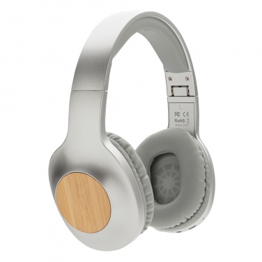 Logo trade promotional products image of: Dakota Bamboo wireless headphone