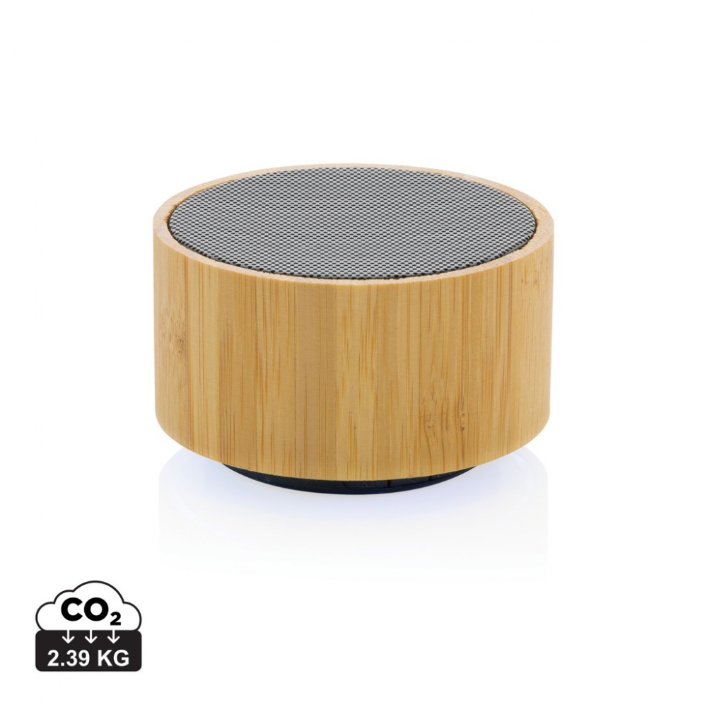 Logotrade business gifts photo of: RCS recycled plastic and bamboo 3W wireless speaker