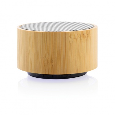 Logotrade promotional giveaway image of: RCS recycled plastic and bamboo 3W wireless speaker