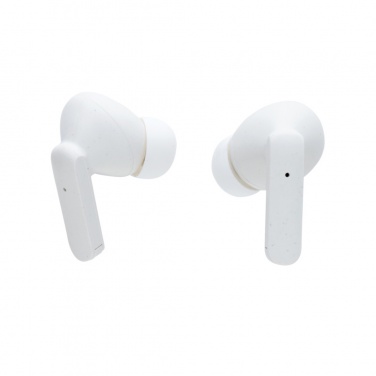 Logo trade promotional merchandise picture of: Oregon RCS recycled plastic and cork TWS earbuds